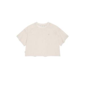 커버낫반팔티 JQS CO2402ST94-IV 우먼 컴포트 스트링 크롭 티셔츠 Ivory
