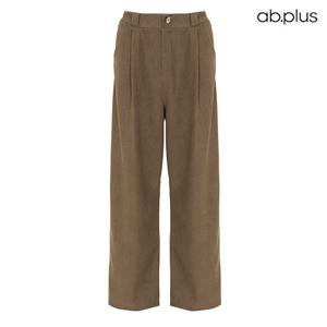 [ab.plus] 코듀로이 원버튼 핀턱 디테일 팬츠 (LSZ4MP31A)