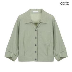 [ab.f.z] 카라 셔츠 7부 소매 블라우스 (AFY2HBZ1A)
