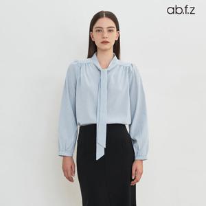 [ab.f.z] 모던 넥 타이드 디테일 블라우스 (AFZ3MB37A)
