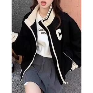 [베나프]레터링 로고 야구 점퍼_BJ3JP006