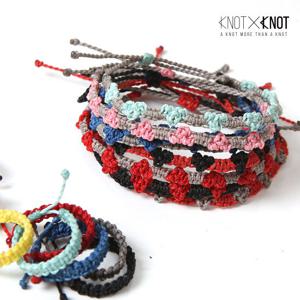 [KNOTXKNOT]남여 매듭 하트인연 실팔찌