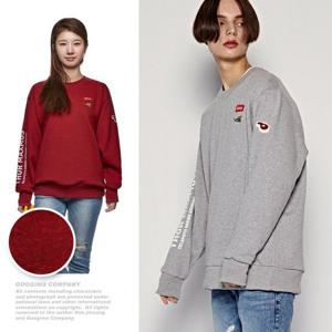 [구김스] 1223_ 토르 막시무스 악어 오버핏 기모 맨투맨