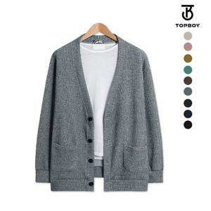 [탑보이][탑보이] 남녀공용 데일리 골지 오버핏 가디건 (LW026)