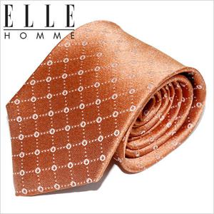 [엘르옴므][ELLE homme] 엘르옴므 실크넥타이 퀼티드 오렌지 8.5