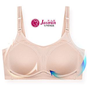 [비너스 자스민] 노와이어 무빙메쉬 풀컵 몰드 브라 jbr1249