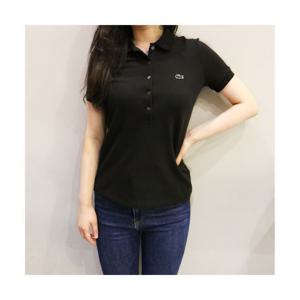 [라코스테 언더웨어]라코스테 여성 PK 반팔 카라티 슬림핏