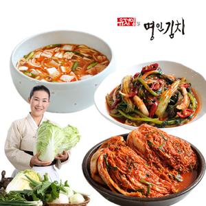 [식품명인 유정임] 포기김치3kg+열무얼갈이2kg+나박김치1kg