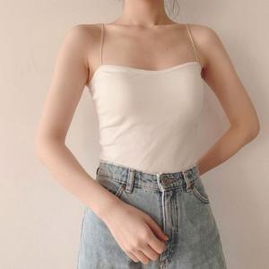 롱나시 캡내장 초슬림끈 나시 이너탑