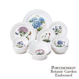 [포트메리온]보타닉가든엠보스드 2인 디너세트 10p(BK)