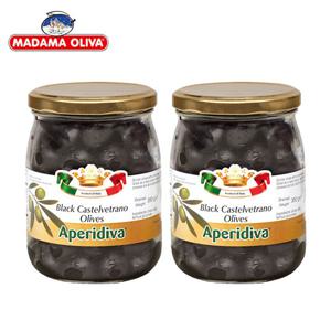 [보라티알] 마다마 올리바 블랙 카스텔베트라노 올리브 350g x2개