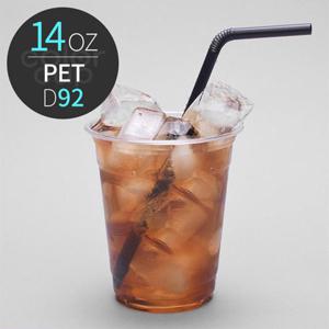 PET 14온스 D92 아이스 음료 투명컵 1000개