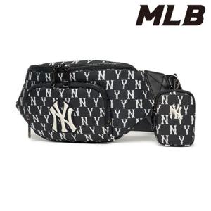 MLB (3AHSM012N-50BKS) 모노그램 힙색 뉴욕양키스