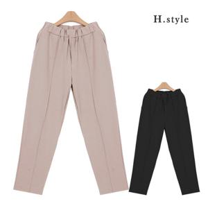 H스타일(GD)5010핀탁슬랙스 빅사이즈 밴딩팬츠 일자바지
