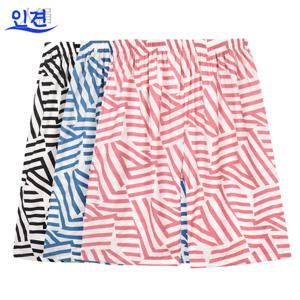 바풀 DR EM 183058-L 여성 인견 반바지 실내복 쿨 파자마 5부바
