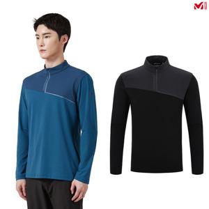 밀레 남자 봄여름 긴팔 르아L 집업 티셔츠 MXSST003