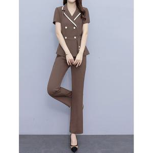 [클라셰] 더블컬러블라우스+팬츠SET_B3F0010