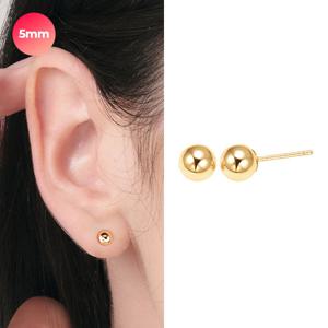 [제메이스] 14K 골든볼 귀걸이_5mm