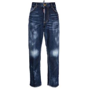디스퀘어드2 데님 스트레이트 팬츠 S75LB0799S30664 NAVY BLUE