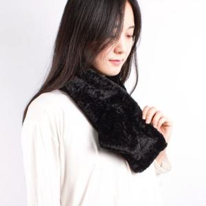 부클스퀘어 퍼 머플러 후리스 겨울 목도리 쁘띠 여성