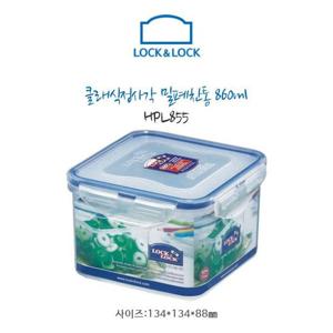 락앤락 클래식 밀폐용기 반찬통 정사각 860ml HPL855