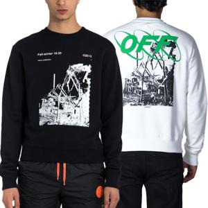 [룩플러스]오프화이트 19FW 슬림핏 맨투맨 OMBA025F19E30013 남