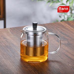마린글라스 베이직 스텐 필터 티포트 700ml