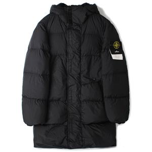 23FW 스톤 크링클랩스 후드 롱패딩 블랙 791570323 V0029