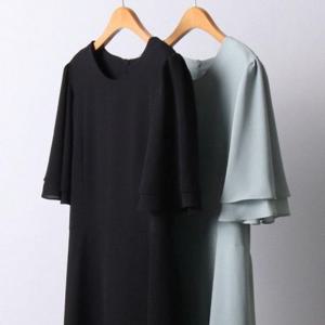 빅사이즈미시옷 305I804S 더블 빅사이즈 롱원피스 소매 프릴