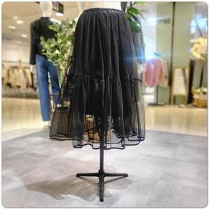 파파야 PNORSK012A 밴딩일단프릴샤스커트