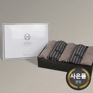 송월타올 호텔컬렉션 스트라이프 솔리드44 5매 선물세트(쇼핑백)