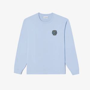 [라코스테 공식]남성 뱃지 매치 긴팔 티셔츠 TH0565-54G J2G