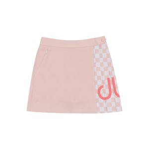 드루 여성 체크 플리츠 스커트 DF32SK06_LIGHT PINK