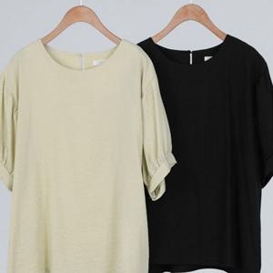 블라우스 퍼프 반팔 빅사이즈 305P407S 데일리 의류