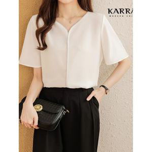 [카라]KARRA 튤립넥오피스블라우스_A4M0004