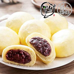 [맘스킹]밀원본가 HACCP 안흥단호박찐빵 25개(1600g)-국산팥