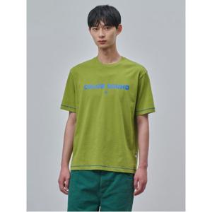 [빈폴멘] [NOROO] 컬러레터링 그래픽 티셔츠  카키 (BC4542K02H)
