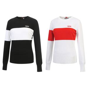 혼마골프 여성 SS 배색 스웨터 HWGC502R604