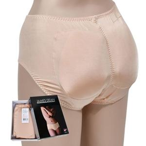 (제임스딘)힙업라인 탈착 힙패드 여성 미디 뽕팬티