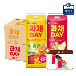 연세우유 과채데이 190ml 48팩(레드+옐로우)+로투스