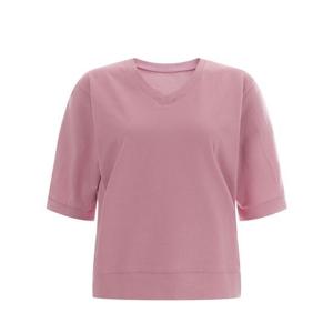[샵앤]국산 여성 V넥 면 100 루즈핏 반팔 티셔츠 DAI-WSH-11954-핑크