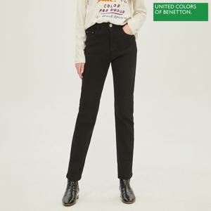 [베네통] 롤업 슬림 일자 데님 팬츠 BADPB1361_BK