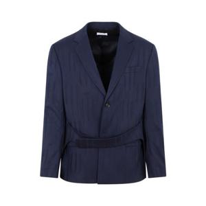 오프화이트 수트 자켓 OMEN077F23FAB001 4700 SIERRA LEO BLUE
