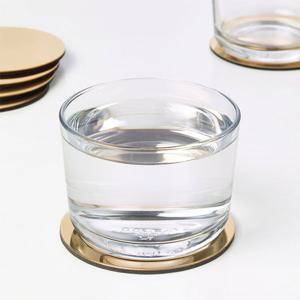 이케아 GLATTIS 글라티스 컵받침+홀더 황동색 8.5cm