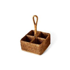 미얀마 천연 라탄 콘디멘트 홀더 스몰 S BK174