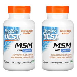 Doctors Best 닥터스베스트 식이유황 OptiMSM 1500mg 120정 2팩