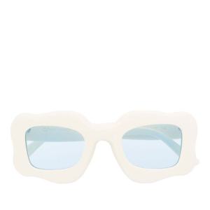 본사이 오버사이즈 커브드 프레임 선글라스 AC008WHITE