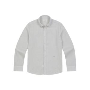 [페라로밀라노] (정가159000) 히든 버튼 다운 카라 크리즈 긴팔 셔츠 아이보리 (A0C820261)