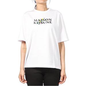 [메종키츠네] (LW00116KJ0119 WHITE) 여성 반팔 티셔츠