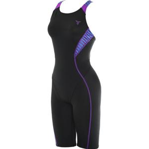 여자 실내 수영복 토네이도 반신 강습용 스윔웨어 웨이브 블랙